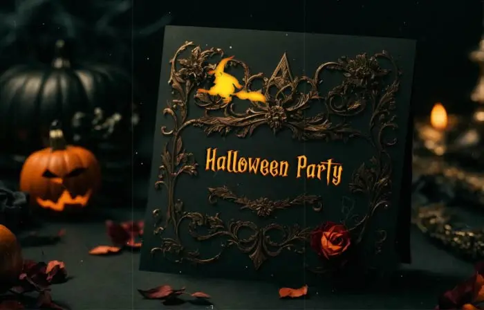 Creative 3D Halloween Invitation Slideshow